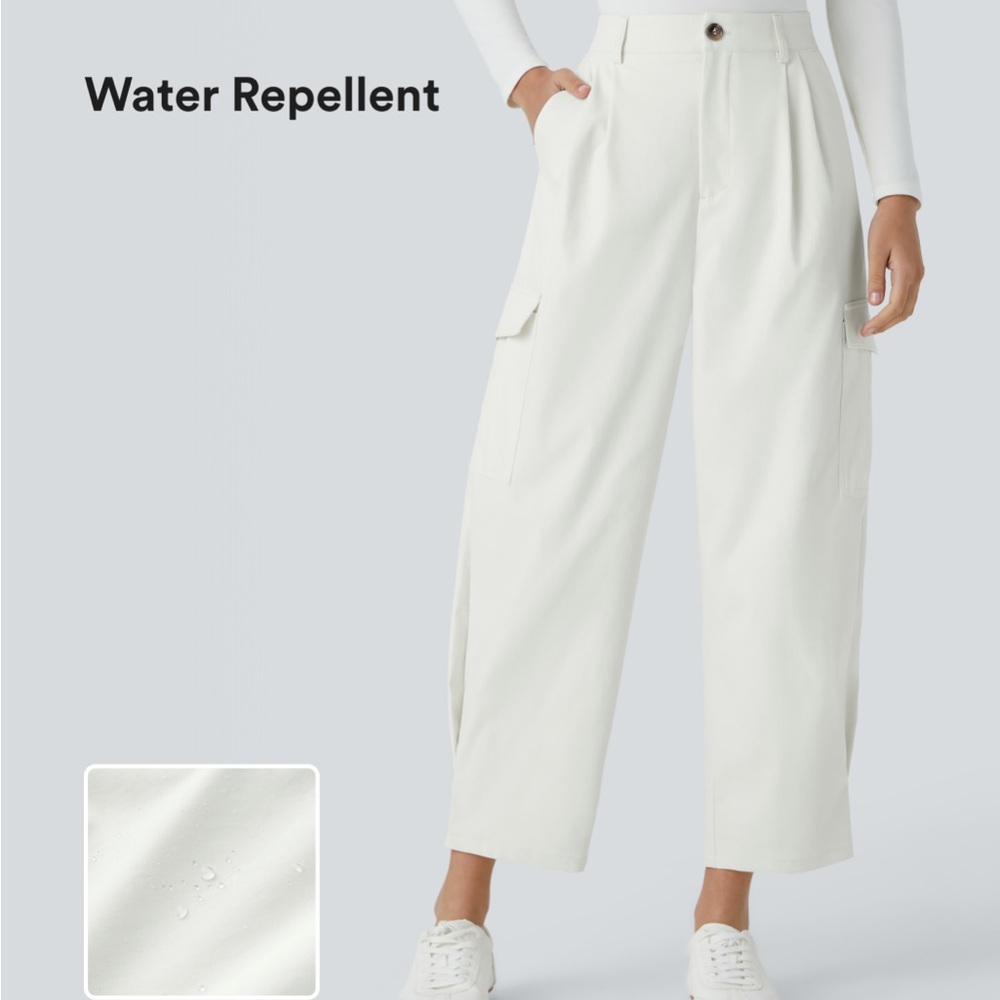 HALARA Cream Water Repellent Trousers